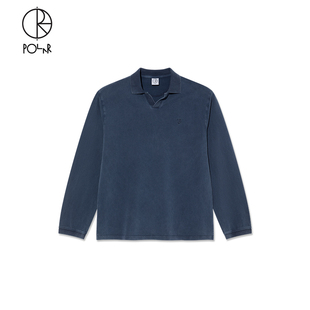 Shirt 男 Polo衫 做旧复古长袖 经典 Polo Serge Skate Polar