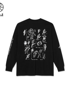 Polar Skate Co Sad At Times Ls Tee 满印重磅纯棉滑板长袖T恤潮