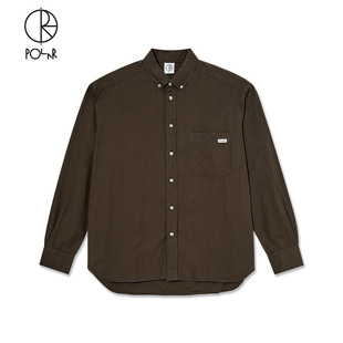 Shirt 衬衫 长袖 条纹休闲运动经典 Ben Poplin Skate Polar