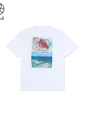 Polar Skate Co Dunes Tee 夏季重磅纯棉风景印花白色短袖T恤新品