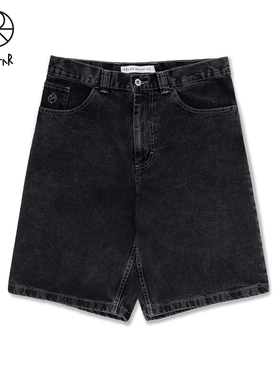 Polar Skate Co Big Boy Shorts 刺绣纯棉宽松运动牛仔五分短裤男