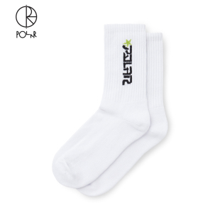 Star Polar Skate 星星提花Logo休闲运动中长筒长袜男女 Socks