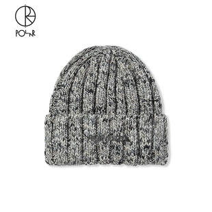 Beanie Polar Ali 刺绣logo羊毛针织卷边帽保暖毛线冷帽 Skate