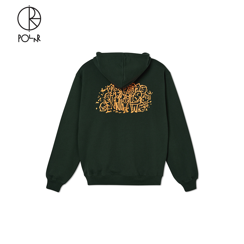 PolarSkateCo加绒连帽衫卫衣