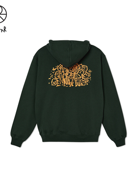 Polar Skate Co Lunch Doodle Hoodie涂鸦印花Logo加绒连帽衫卫衣