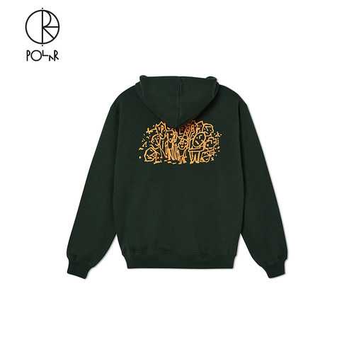 PolarSkateCo加绒连帽衫卫衣