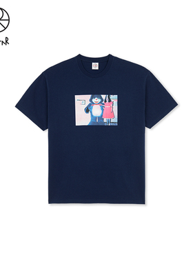 Polar Skate Co Pink Dress Tee 重磅纯棉运动宽松短袖情侣T恤男