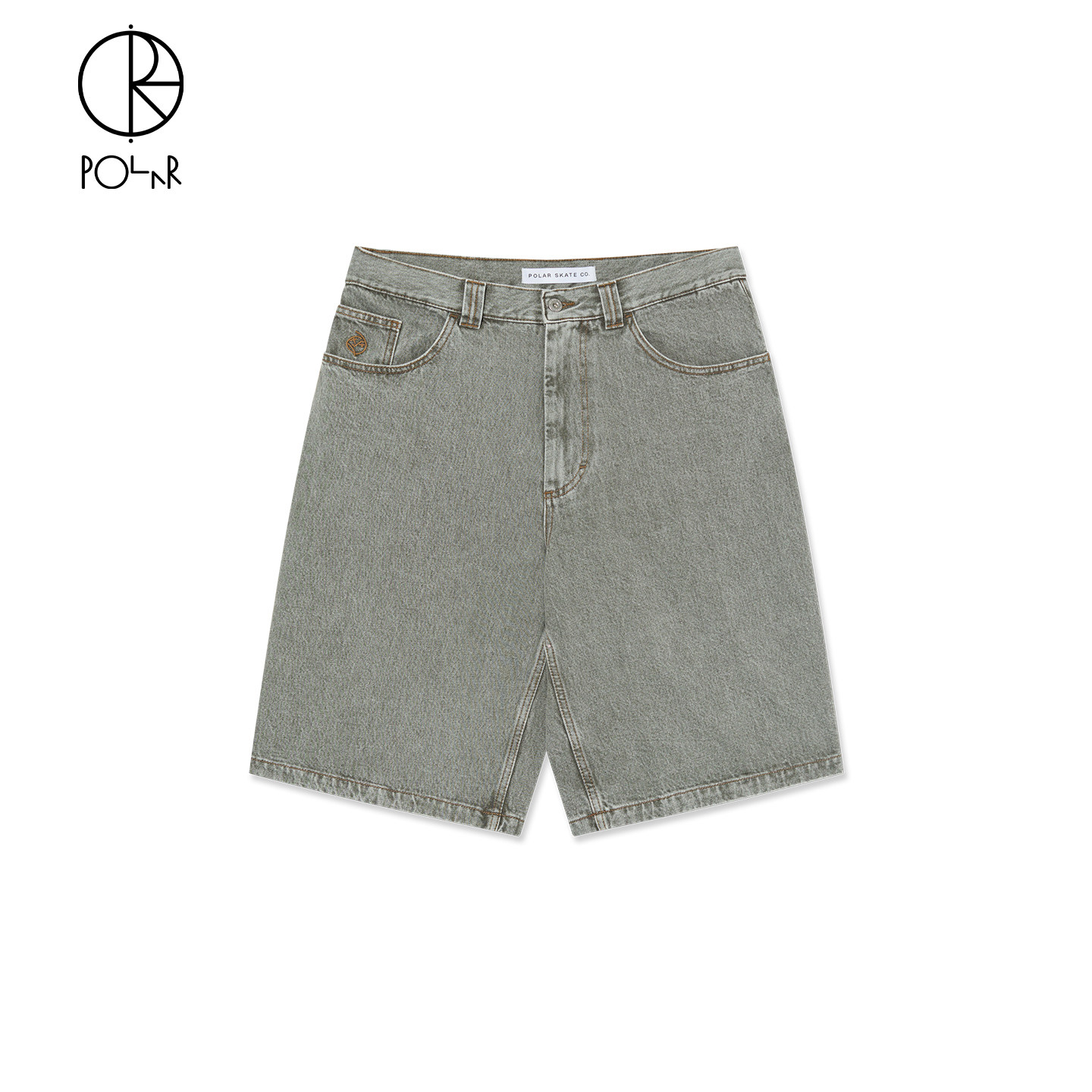 Polar Skate Co Big Boy Shorts 夏季轻薄运动休闲牛仔短裤五分裤