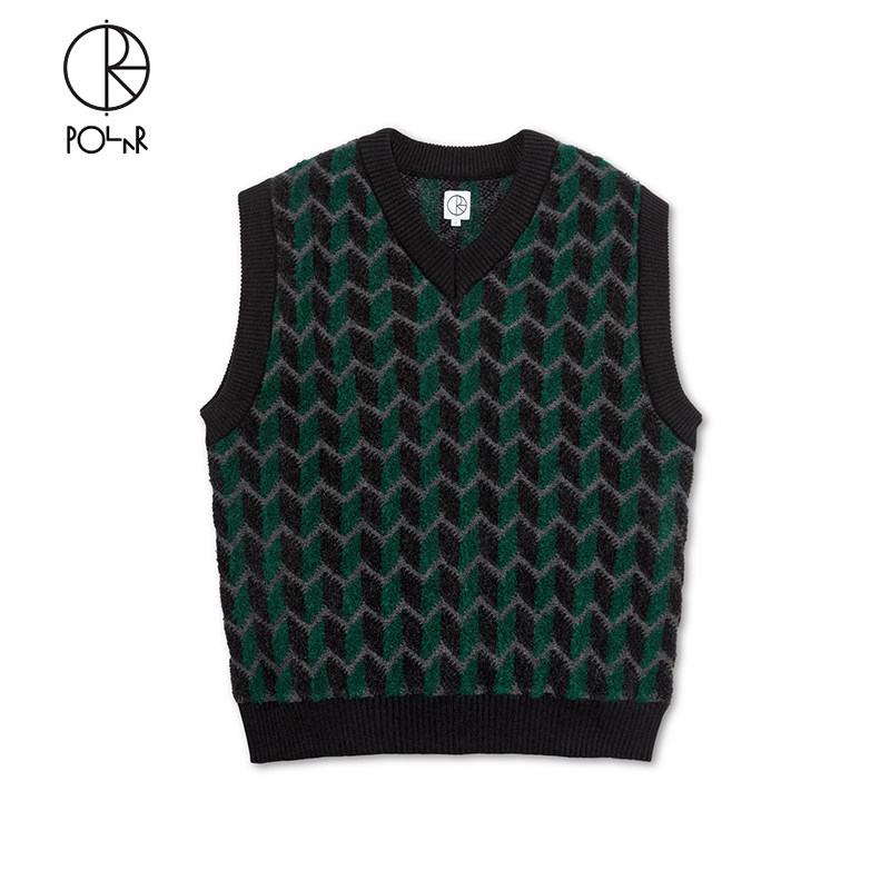 Polar Skate Co Zig Zag Knit Vest 滑板运动锯齿针织背心马甲男,男装,背心,淘宝优惠券,粉丝福利购,淘宝优惠卷