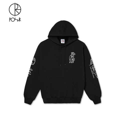 PolarSkateCo印花连帽衫卫衣