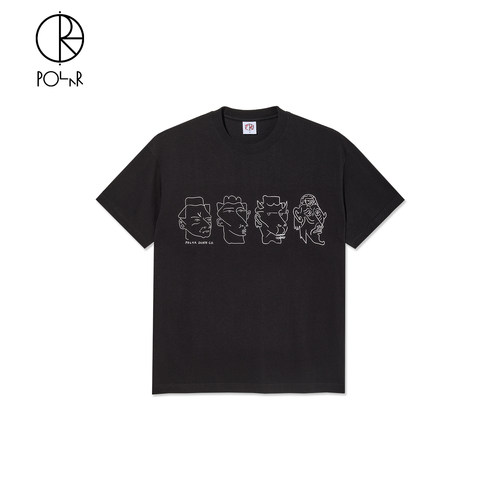 PolarSkateCo趣味人像短袖T恤