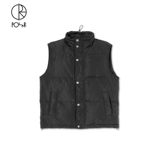 Vest Polar Puffer 刺绣潮流运动情侣羽绒背心马甲男女 Skate