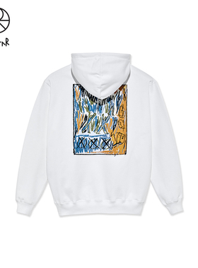 Polar Skate Co Campfire Hoodie涂鸦印花情侣宽松连帽衫休闲卫衣