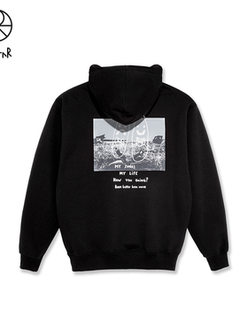 Polar Skate Co Struggle Hoodie 趣味印花加绒连帽衫休闲卫衣潮