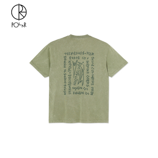 Iotit Acid Tee T恤男 Polar 重磅纯棉后背涂鸦扎染短袖 Skate