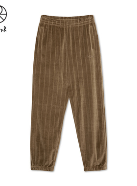 Polar Skate Co Stripe Velour Sweatpants 条纹丝绒束脚休闲裤男