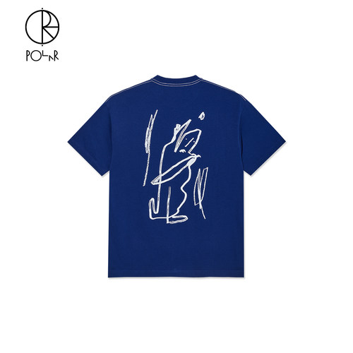 PolarSkateCo涂鸦印花短袖T恤