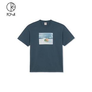 Dead 圆领T恤 Polar 个性 印花重磅运动短袖 Tee Skate Flowers