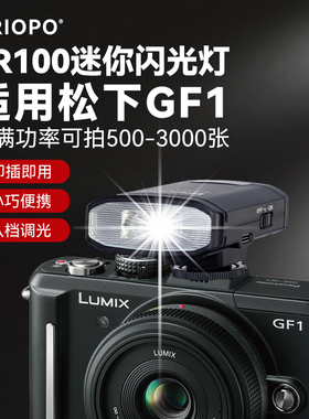 TR100迷你闪光灯适用松下GF1GK/GF2/GX1相机微单单反数码胶片相机便携外接充电款补光灯户外长续航拍摄热靴灯