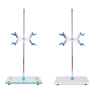 滴定台架管铁架台实验室架子大理石钢化玻璃底座双向蝴蝶夹支架固定夹酸碱装置设备标准尺寸初中化学实验器材