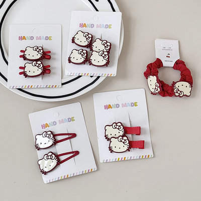 儿童凯蒂猫发夹发圈皮筋夹子