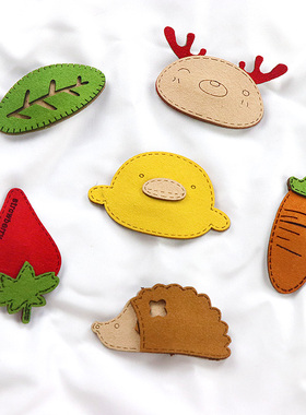 百搭儿童发夹韩国女宝宝头饰绒布BB夹子可爱公主卡碎发小发卡发饰