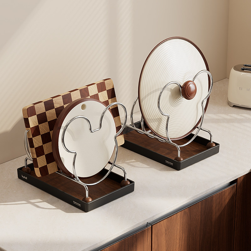 高颜值厨房锅盖架台面家用免打孔放锅具菜板砧板碗碟置物架放置器,厨房/烹饪用具,锅盖架/锅盖收纳垫,淘宝优惠券,粉丝福利购,淘宝优惠卷