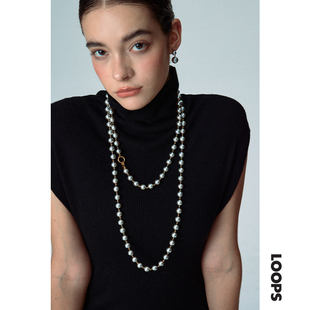 首饰 原创设计轻奢高级多用法毛衣链秋冬新款 CHEZ LOOPS贝珠长链