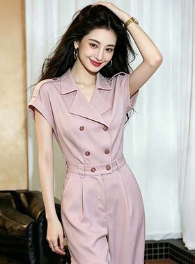 2026夏季新款高级感穿搭连体裤独特漂亮名媛气质通勤连体衣D6974
