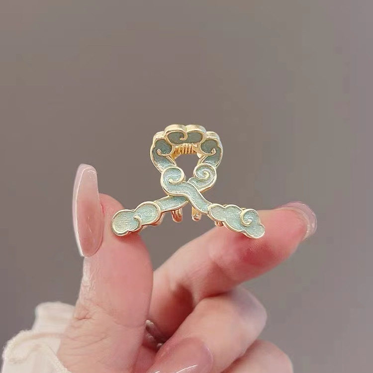 古风蓝色祥云小抓夹新中式边夹女发饰夹子旗袍鲨鱼夹刘海夹顶夹,饰品/流行首饰/时尚饰品新,发饰,淘宝优惠券,粉丝福利购,淘宝优惠卷