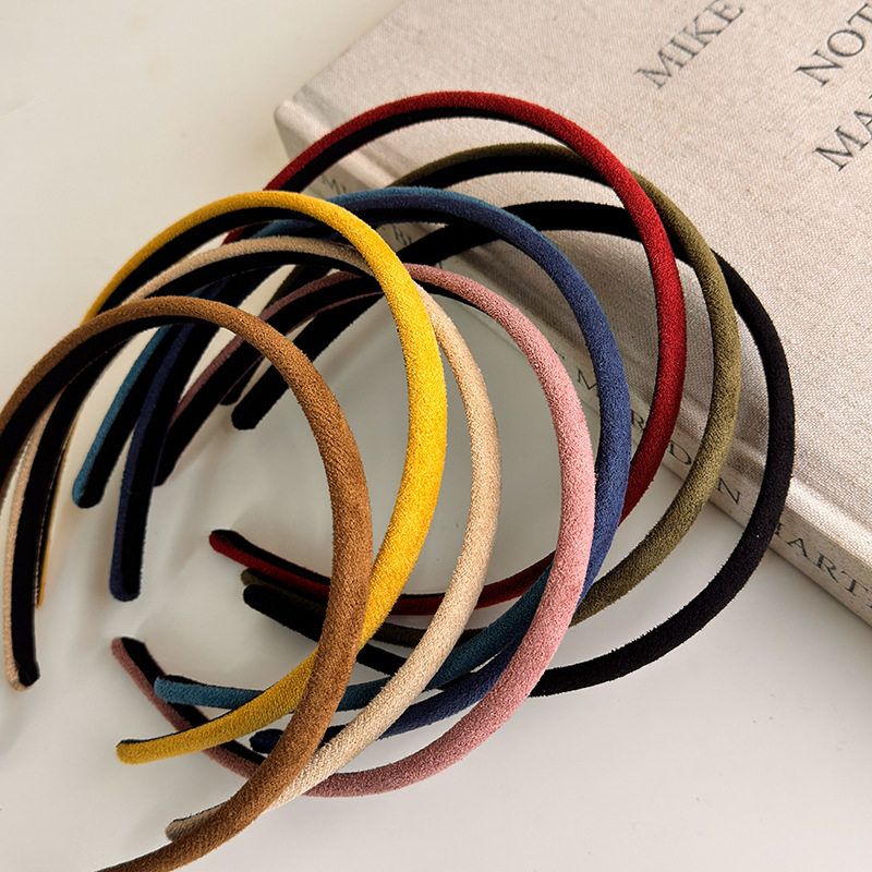 卷糖果儿童发箍女童植绒简约气质发箍韩版新款纯色女宝宝头箍头饰