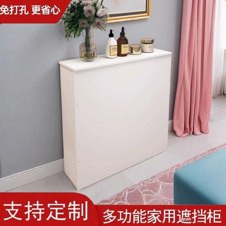 卫生间地暖分水器遮挡罩落地地热开关阀门装饰柜水管道水表遮丑盒