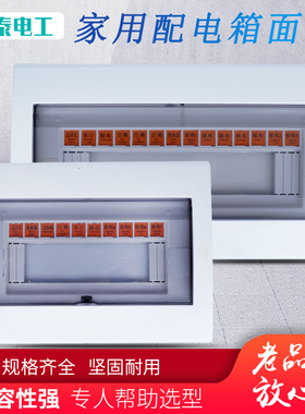 硬泰双孔弹起式5/7/11/14/17回路家用盖板PZ30配电箱时尚面板盖子
