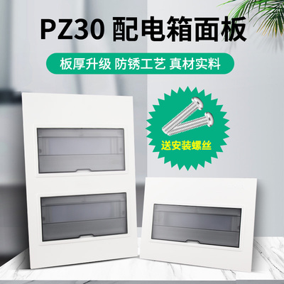PZ30配电箱盖板通用开关箱白色面板家用10/12/15/18位强电箱盖子
