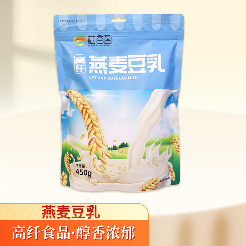 广西桂香盈高纤燕麦豆乳450g代餐粉
