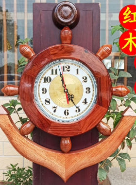 全红木挂钟设计新颖做工精致实用