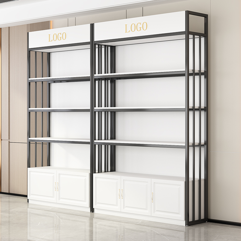 美容院货架多层置物架美甲母婴店产品陈列柜护肤样品化妆品展示柜