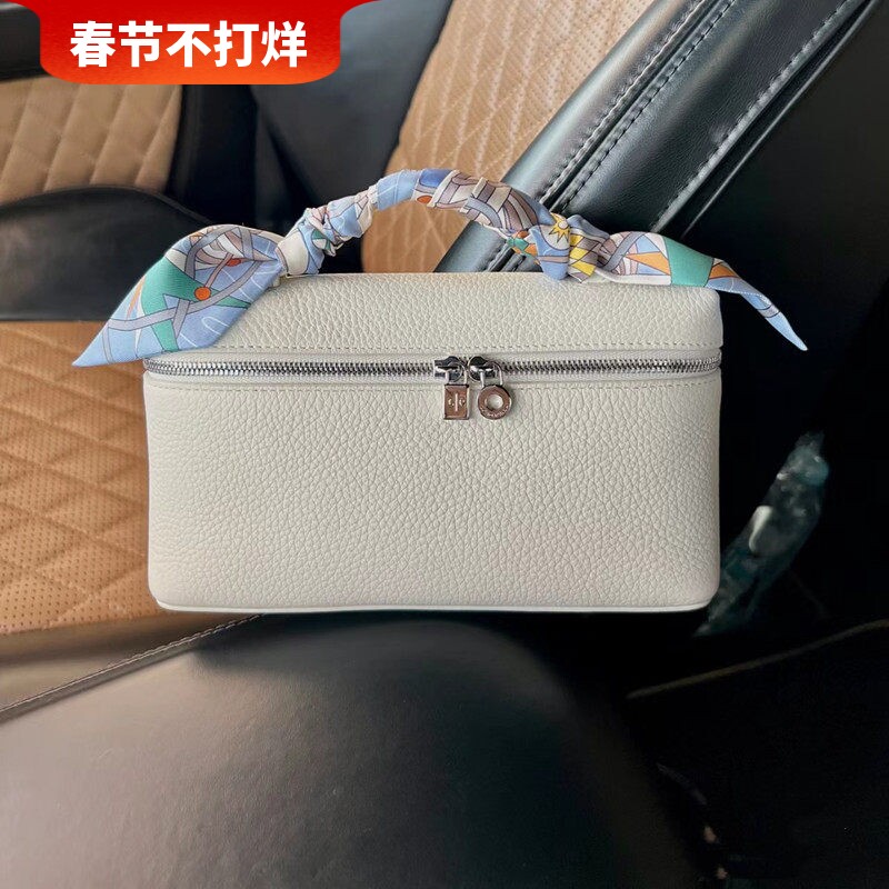 LP19饭盒包牛皮gigi同款手提凯莉包2025新款单肩斜挎化妆盒子小包