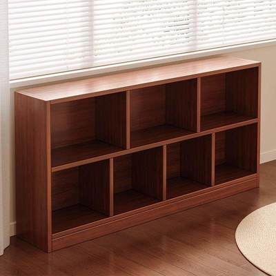 书架落地置物架客厅家用矮柜子储物柜卧室置物柜格子柜飘窗书柜