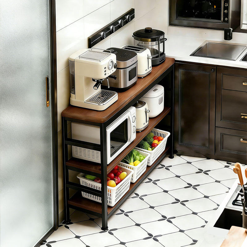 窄边柜厨房置物架家用多层切菜工作台桌子多功能可移动锅碗收纳层,厨房/烹饪用具,厨房置物架/置物柜/角架,淘宝优惠券,粉丝福利购,淘宝优惠卷