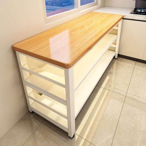厨房多功能置物架落地多层切菜桌子工作台餐边储物柜锅具收纳架子