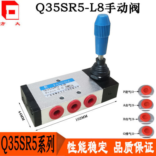 Q35SR5-L8-L10-L15原装肇庆方大气动三位五通手动换向阀手转阀