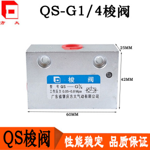QS-L6 L8 L10 L15现货秒发FANGDA广东肇庆方大梭阀五金气动元件