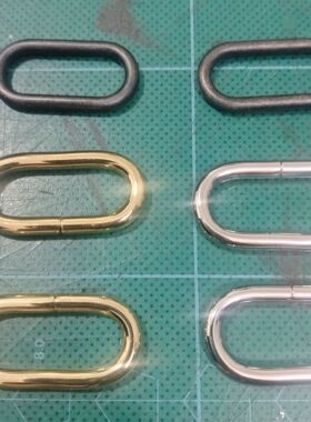 巴黎机车包配件维修包椭圆扣口字扣金属方长方椭圆环蛋形扣