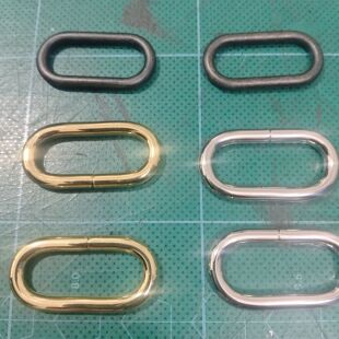 巴黎机车包配件维修包椭圆扣口字扣金属方长方椭圆环蛋形扣