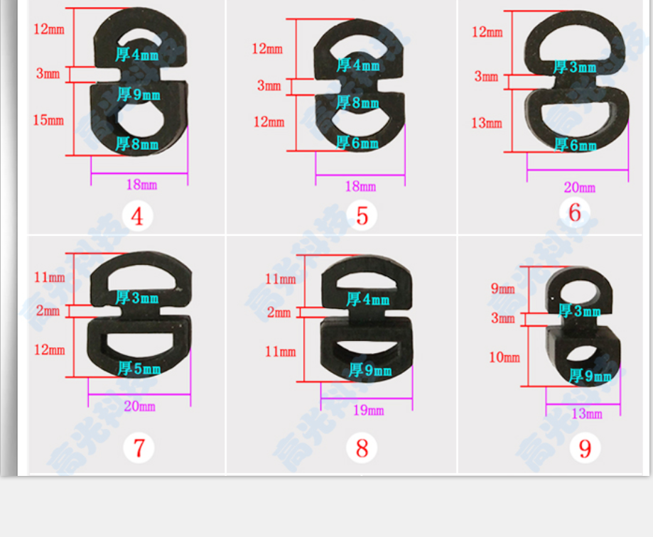 胶垫弹性导轨机床护板缓冲橡胶垫防护罩配件防撞块圆形8字防撞垫,五金/工具,其他机械五金,淘宝优惠券,粉丝福利购,淘宝优惠卷