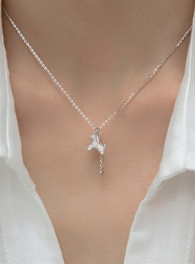 本命年礼物小马纯银项链