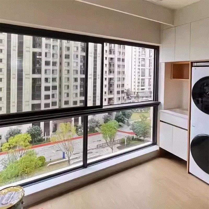 成都断桥铝合金门窗隔音封阳台定制平开窗推拉窗纱窗一体落地窗