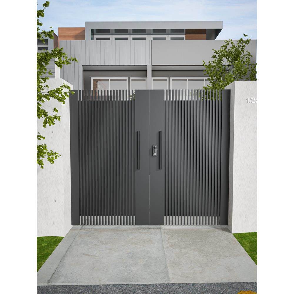 铁艺庭院门别墅大门铝合金花园户外栅栏门乡村院子不锈钢单双开门