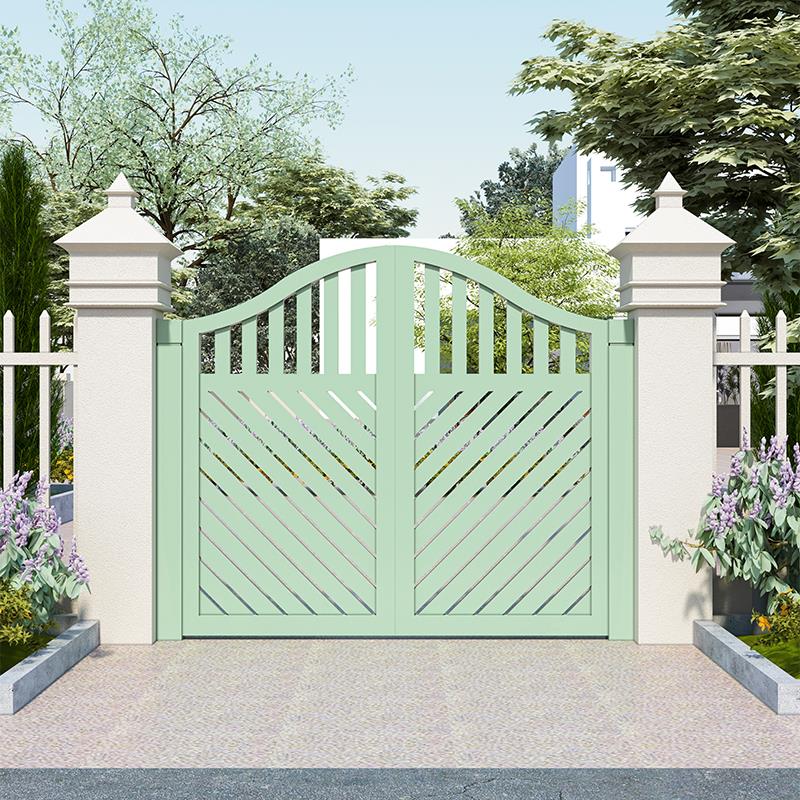 院子门铝合金大门庭院门别墅大门双开门户外法式花园门入户门定制